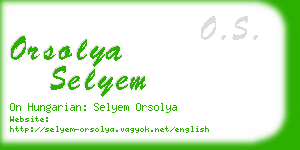 orsolya selyem business card